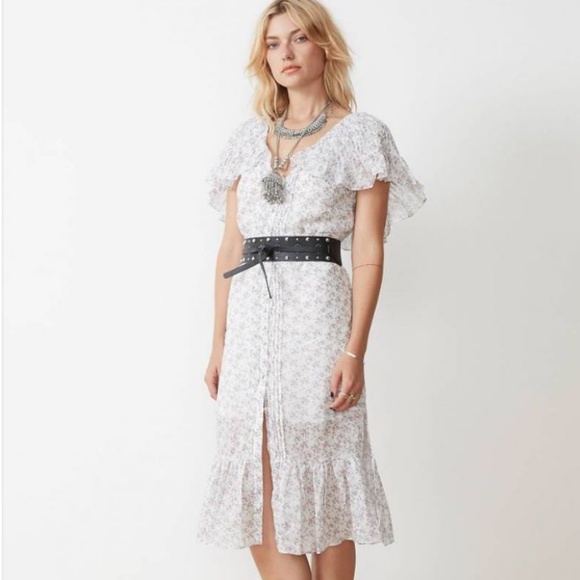 STEVIE MAY FLORAL CAPE SHOULDER DRESS - Picture 2 of 8